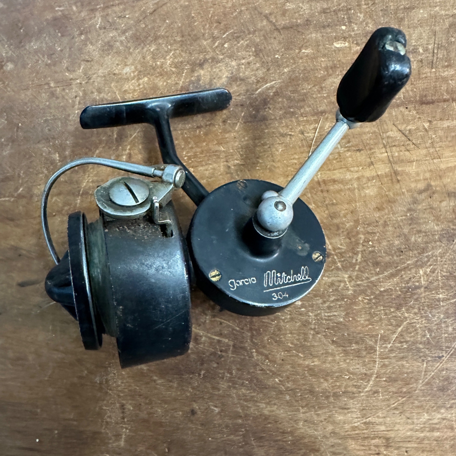 Garcia Mitchell 304 Spinning Reel Vintage Fishing Working
