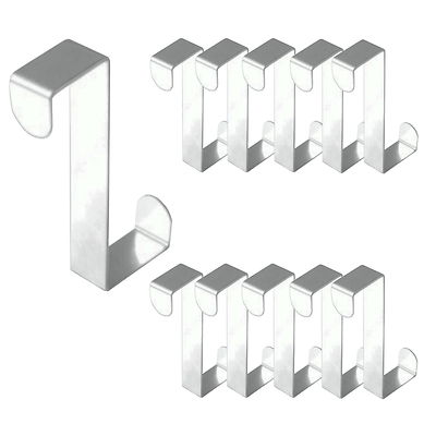 2 - 12 Stück Türhaken Edelstahl Tür Haken Kleiderhaken Universal Türgarderobe