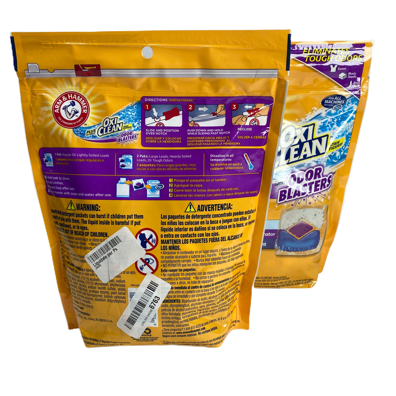 Arm & Hammer 3 in 1 Power Packs with Odor Blasters ...