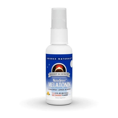 Source Naturals, Inc. Нутраспрей для сна с мелатонином апельсинового цвета, 2 унции, жидкий 2