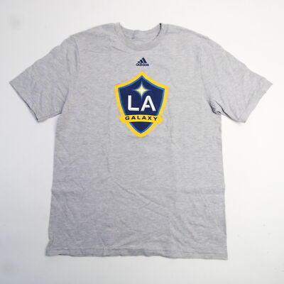 LA Galaxy adidas Go-To tee Short Sleeve Shirt Youth Gray New