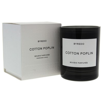 Cotton Poplin Scented Candle by Byredo for Unisex - 8.4 oz Candle