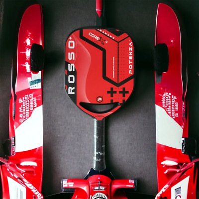 POTENZA  ROSSO+  Pro Pickleball Paddle (Carbon Fiber, 21mm COREx3 Open Throat)