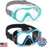 Supertrip Adult Swim Goggles Swimming Goggles with Nose Cover Elastic Fabric Strap Tempered Glass Snorkeling Gear for Adults