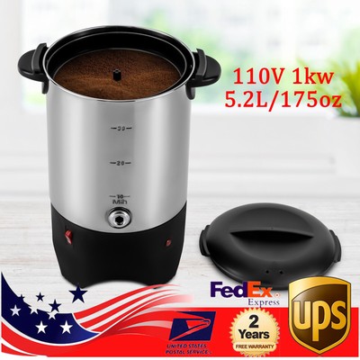 Modern Coffee Percolator 30 Cup Commercial Large Capacity Urn 5.2L/175Oz 1000w
