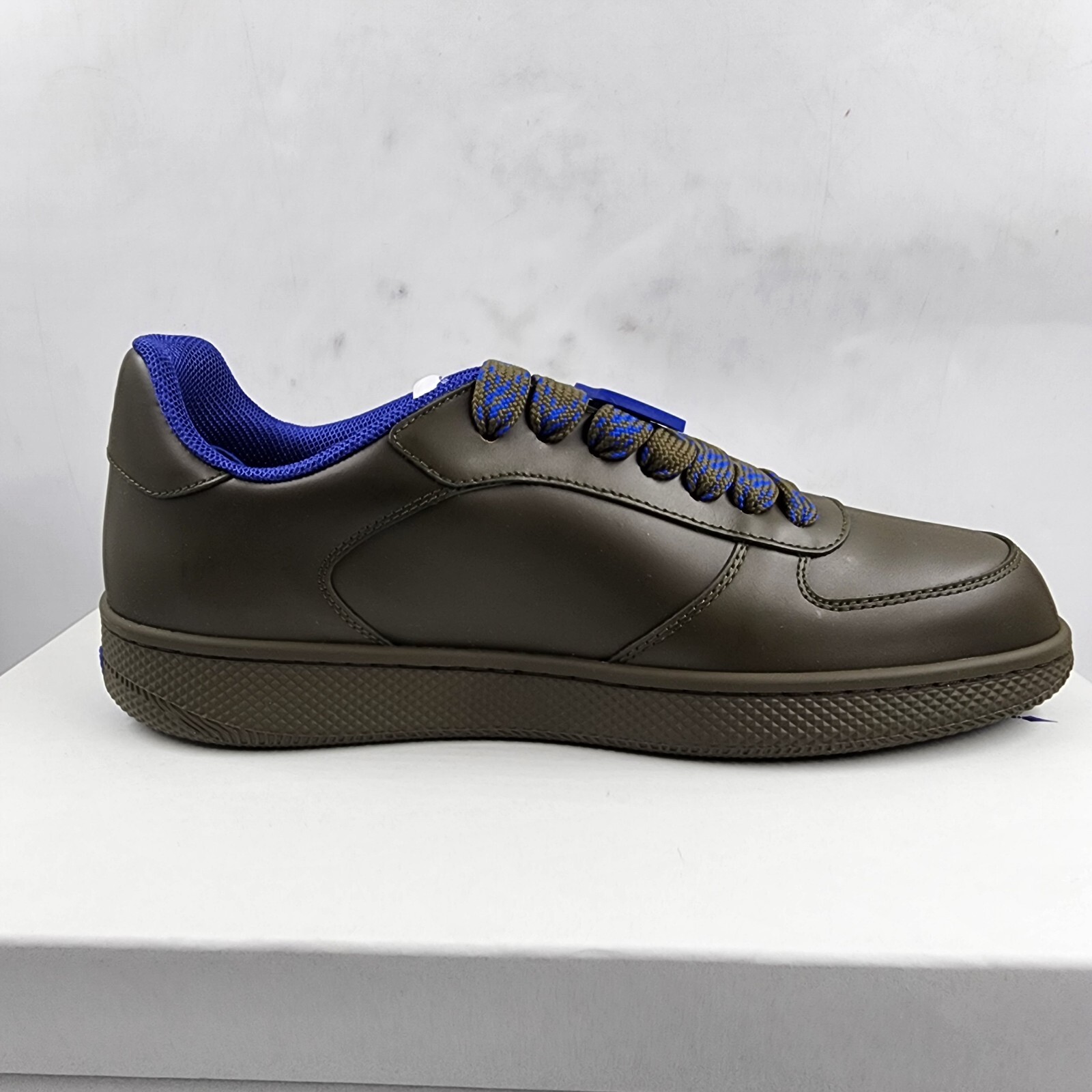 Burberry Terrace Leather Low-Top Sneakers Men's 41/8 US Loch Round Toe Lace Up - Picture 14 of 19