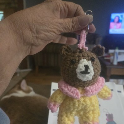 Crocheted Mini Teddy Bear