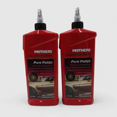 Mothers California Gold Pure Polish Ultimate Wax System Step 1 16 fl oz 2 Pack