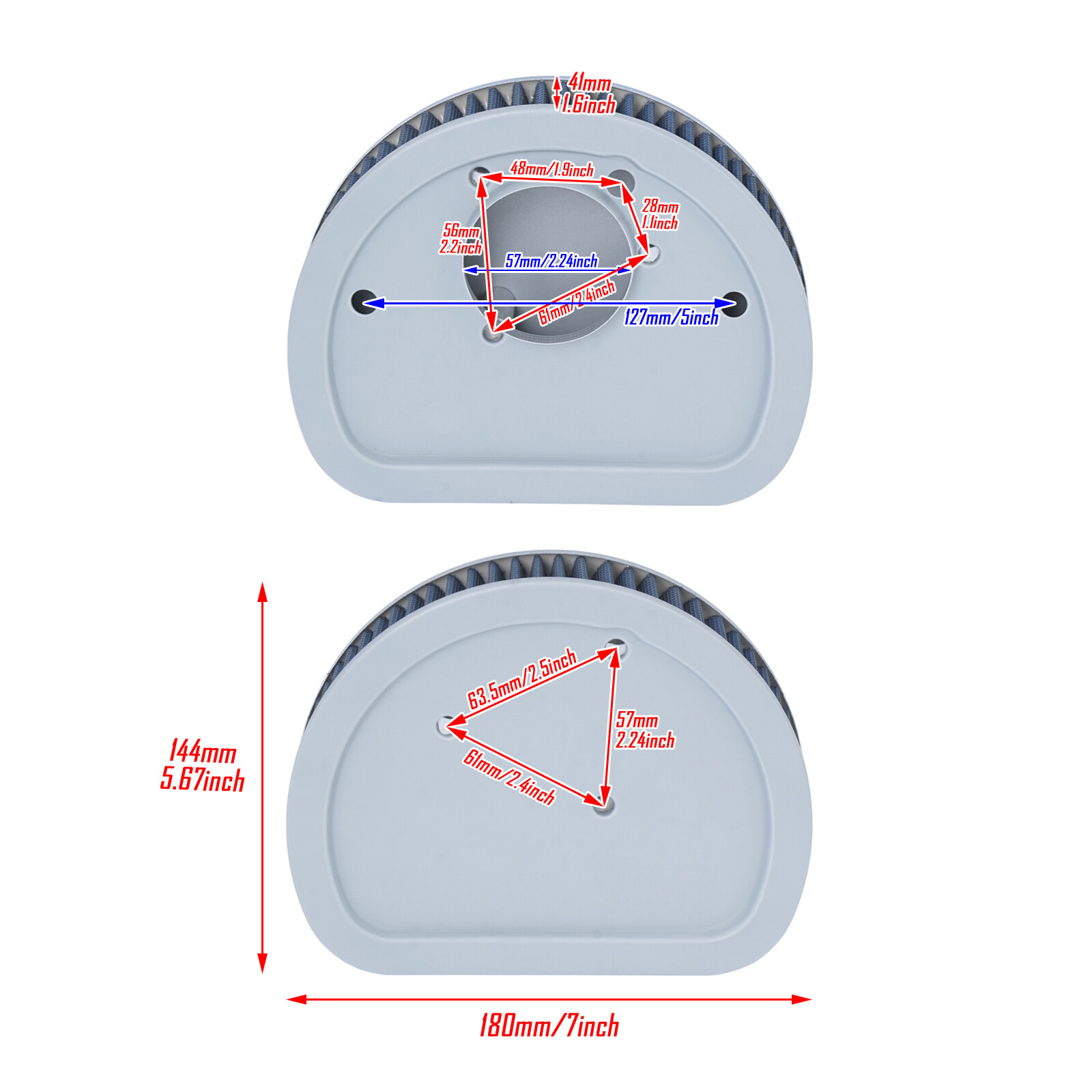 Air Filter Cleaner Blue Element Replacement Fit For Harley Touring Dyna Softail