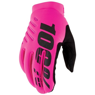 100% Brisker Gloves - Neon Pink - XL 10003-00028