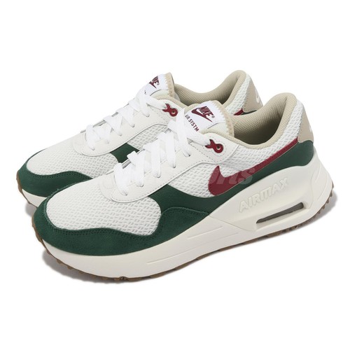 

Nike Air Max Systm Sail Team Red Gorge Green Men Casual Lifestyle FB7159-161, Белый, Air Max Systm