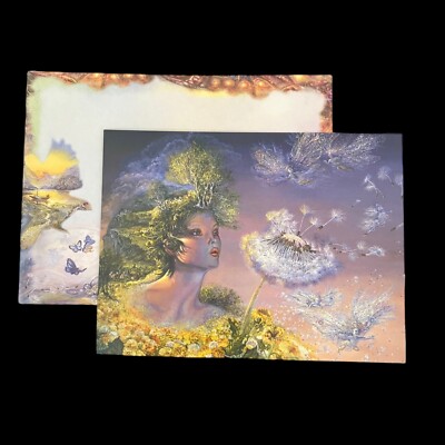 TIME FLIES Josephine Wall Vintage Unused Birthday Greeting Card & Env HTF NLA