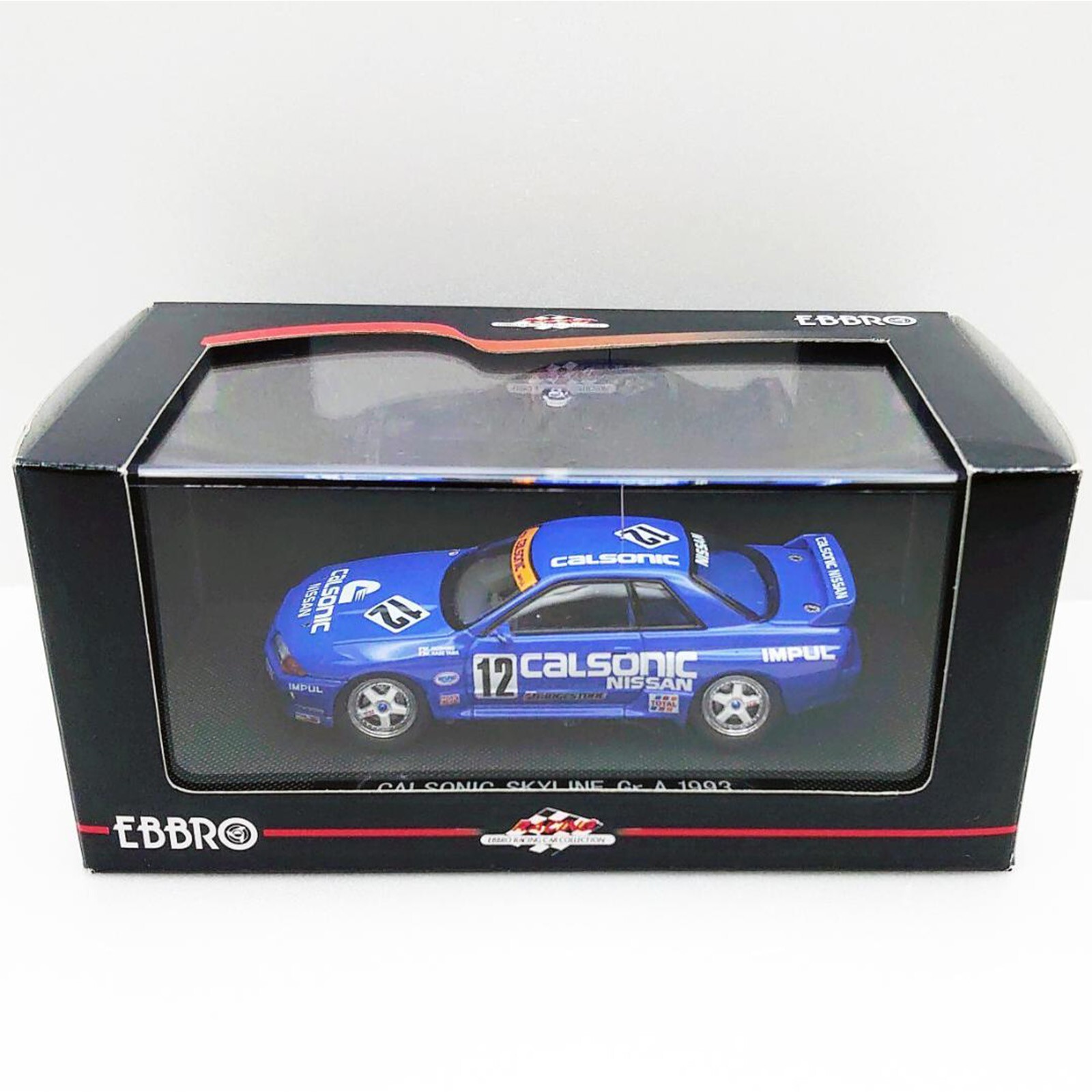 ミニカー EBBRO CALSONIC SKYLINE GTR 1993 Ebbro 1/43 Nissan Skyline GT-R R32 Fuji Champion Calsonic