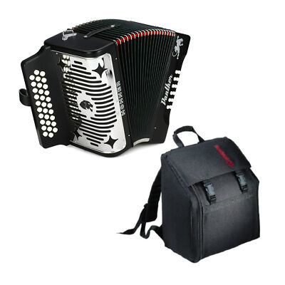 Hohner Accordion 3100FB Panther 3 Row Diatonic Accordion with Hohner AGB Gig Bag