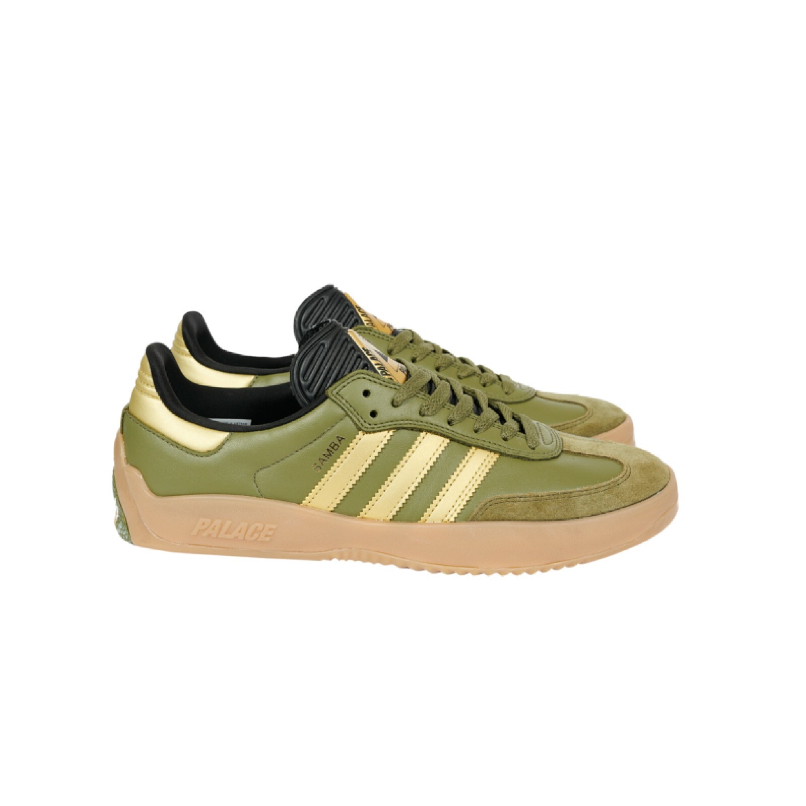

Adidas Samba x Palace Olive Gold HQ6100 Мужская обувь Кроссовки, Focus olive/metallic gold/gum