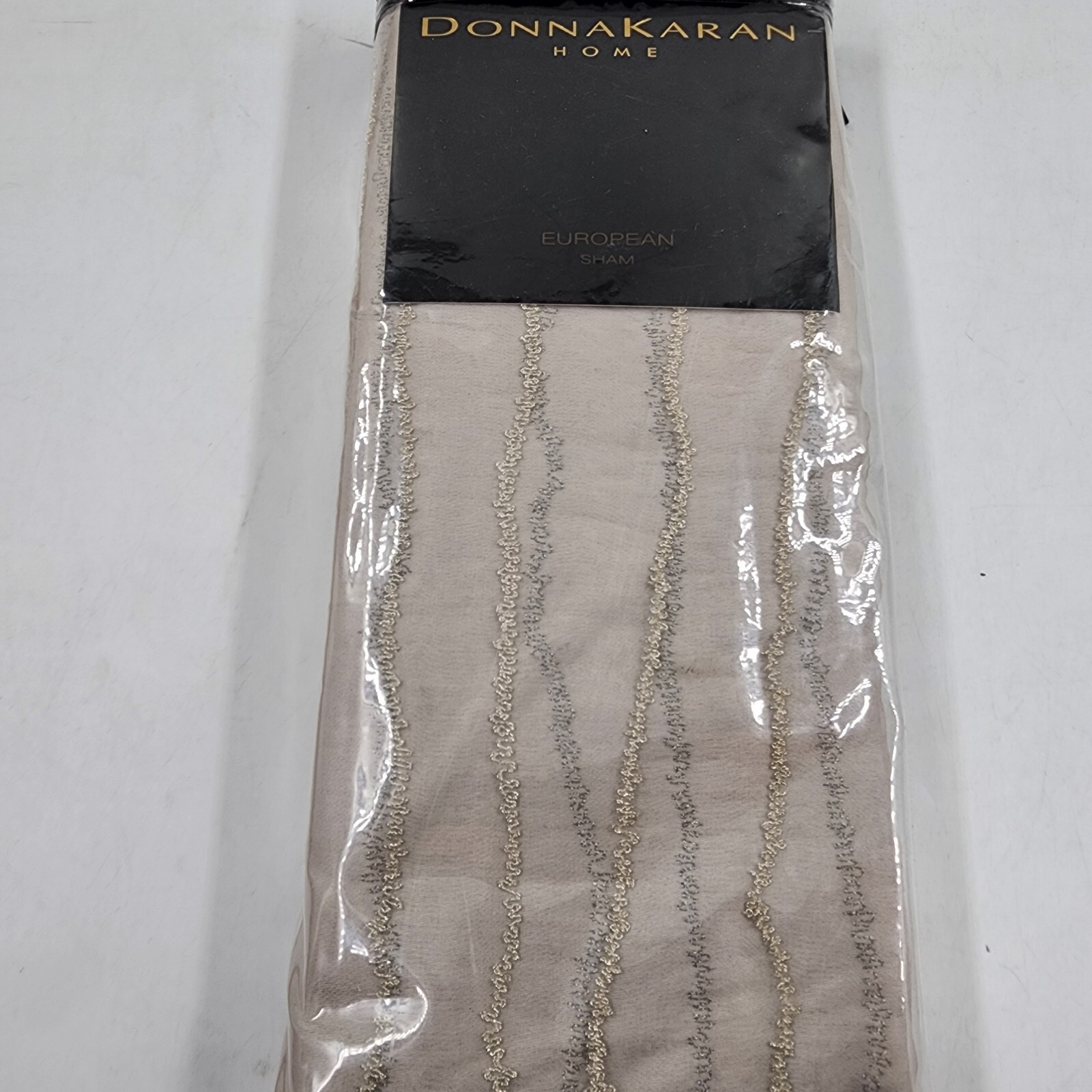 Donna Karan Collection Luna Euro Pillow Sham 26in x 26in Platinum + - Picture 4 of 13