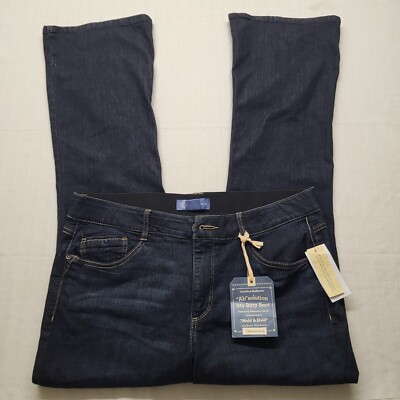 New Democracy Ab Technology Jeans Size 16 Bootcut Stretch Elastic Rodeo Western