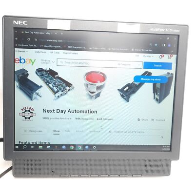 Sharp NEC LCD1560M-BK 15'' Multisync Display Monitor, 1280x1024, 100/240VAC