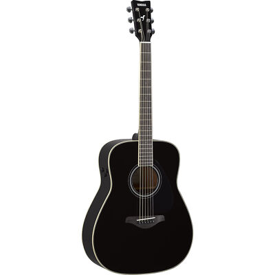 Yamaha FG-TA TransAcoustic Acoustic Electric Guitar, Solid Spruce Top, Black