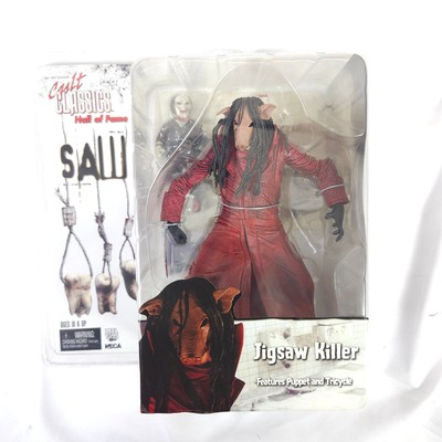 NIB NECA Cult Classics Hall of Fame Saw 3 Jigsaw Killer Red Outfit 2006 Reel Toy