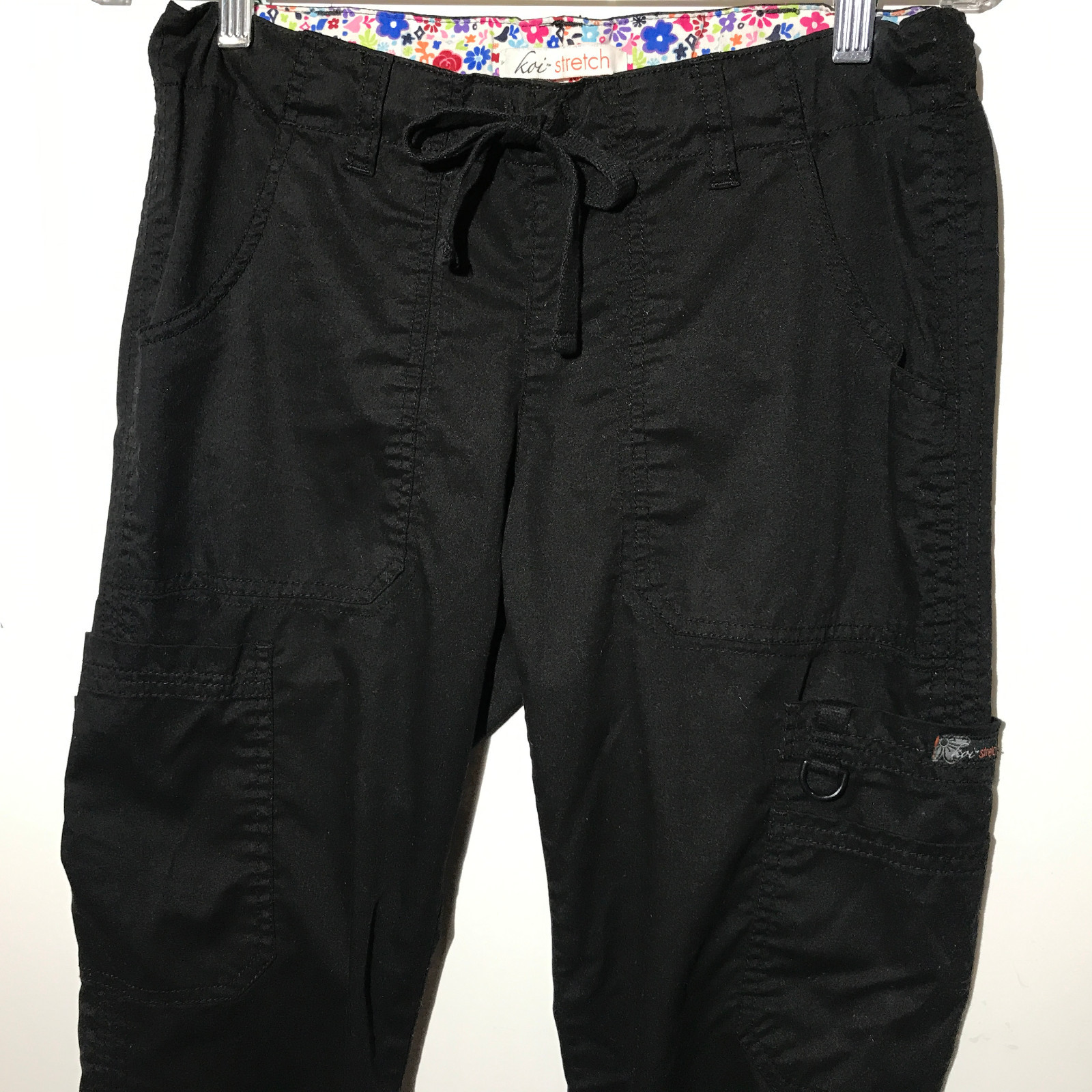 Koi by Kathy Peterson Lindsey 710P Stretch Scrub Pants Black  XS TP Petite