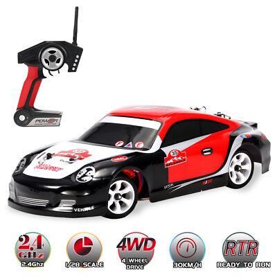 1/28 2.4gh 4wd 30km/h High Speed Rtr Metal Chassis Q6f0