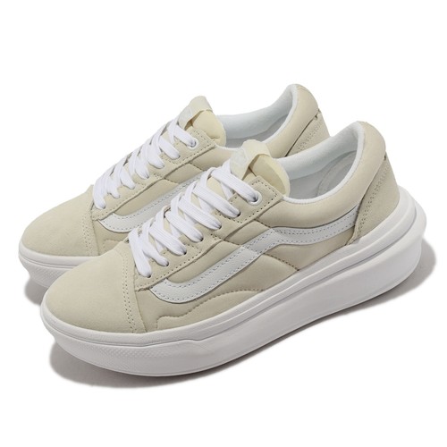 

Мужские повседневные туфли на платформе унисекс Vans Old Skool Over Sand Ivory White VN0A7Q5E1NF, Цвет слоновой кости, Old Skool Over