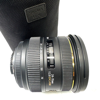 Sigma 24-70mm f/2.8 IF EX DG HSM AF  Zoom Lens for NIKON F with CASE