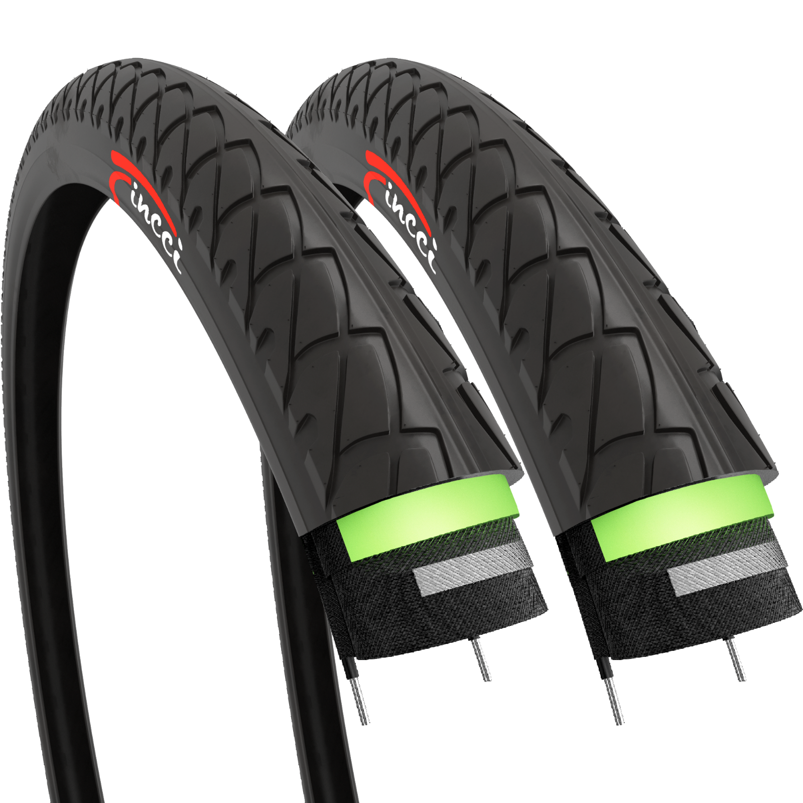 2 x 26 x 1.95 Tyre 50-559 Antipuncture Road Mountain Hybrid