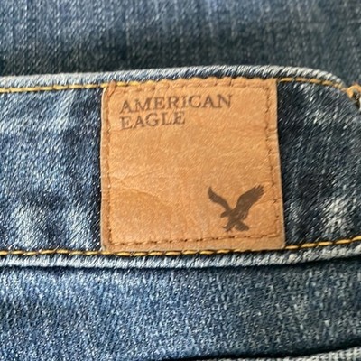 Women&rsquo;s American Eagle Wide Leg Blue Jeans Size 10