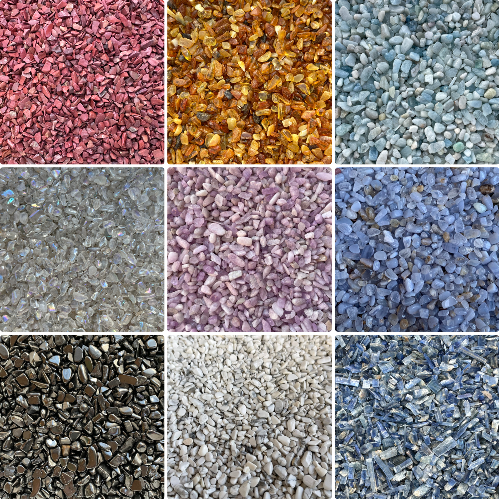 1/4 lb Gemstone Chips, Choose 90+ Types Semi Tumbled Stones, Loose Mini Chips