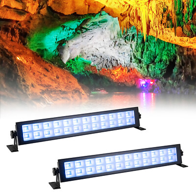 2X Dimmable Wall Washer Light RGBW Dimmable LED Ceiling-mounted DJ Effect Lamp