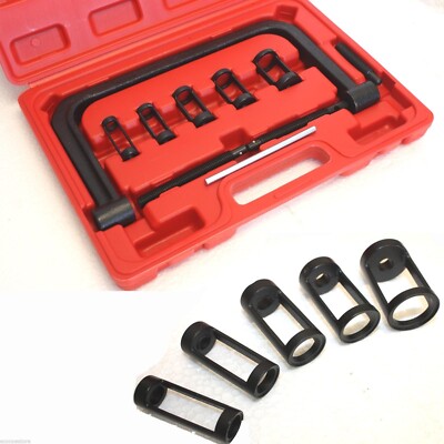 Solid 5 Collars Valve Spring Compressor Removal Tool Kit Auto Dirt Bike Motorcyc