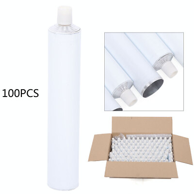 100pcs Travel Tube Aluminum Empty Unsealing Toothpaste Tubes Environmentally