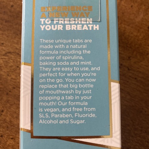 Active Wow Natural Formula Mouthwash Tabs Spirulina&Baking Soda+Mint 60 Tablets