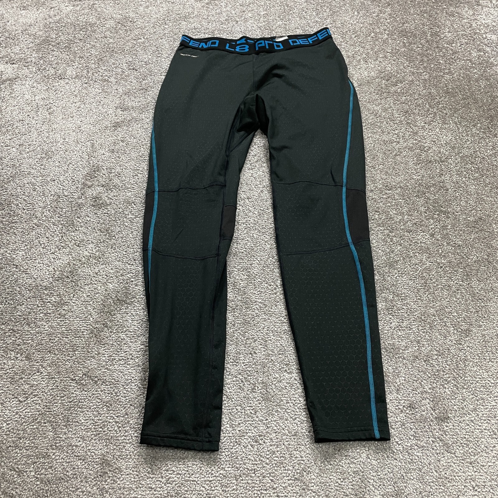 Layer 8 Qwick Dry Compression Leggings Womens Medium Black