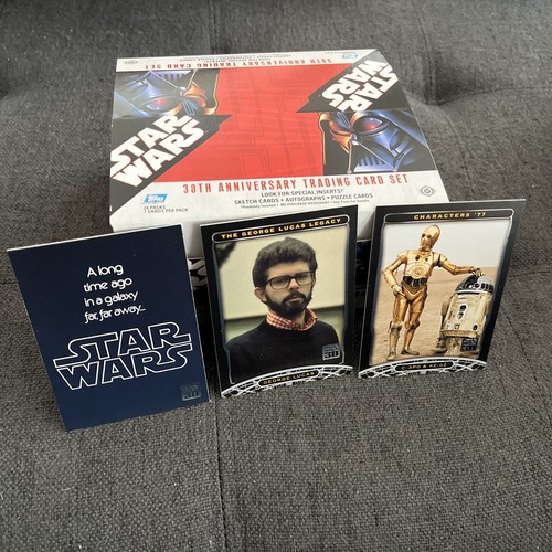 Star Wars 30th Anniversary Complete 120 Card Set With Box