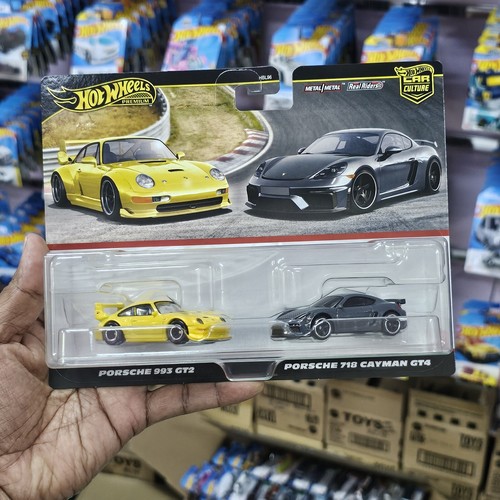 HOT WHEELS 2024 2 PACK PORSCHE 993 GT2 & PORSCHE 718 CAYMAN