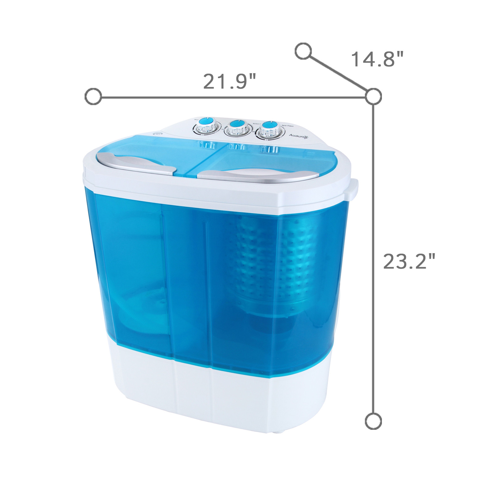 Mini Portable RV Dorm Compact 10lbs Washing Machine Washer Spin Dryer