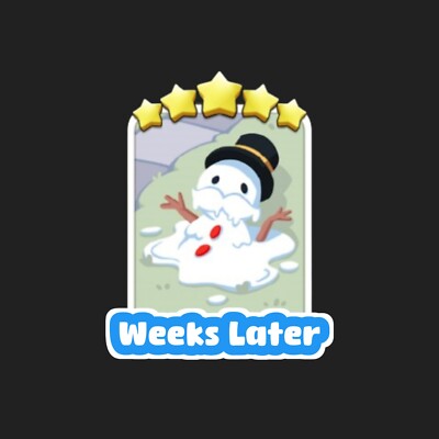 WEEKS LATER - MONO GO 5 STAR STICKER   FAST RESPOND !  