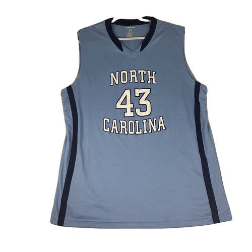 North Carolina Tar Heels #43 Basketball Jersey Pro Edge Size