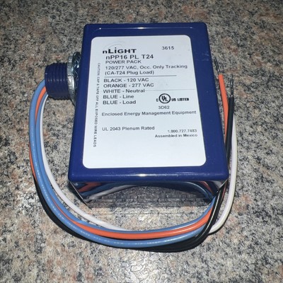  nLight Acuity Brands Controls nPP16 PL T24 relay pack 120/277 VAC 