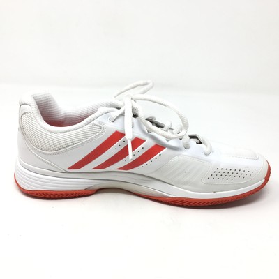 Women's Adidas Barricade Tennis Shoes Sneakers Size 10M White Red Athletic M15