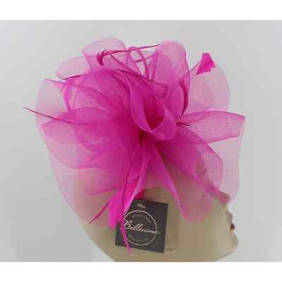 Bellissima Fine Millinery Church Wedding Derby Fascinator Hat Headband #FSC5