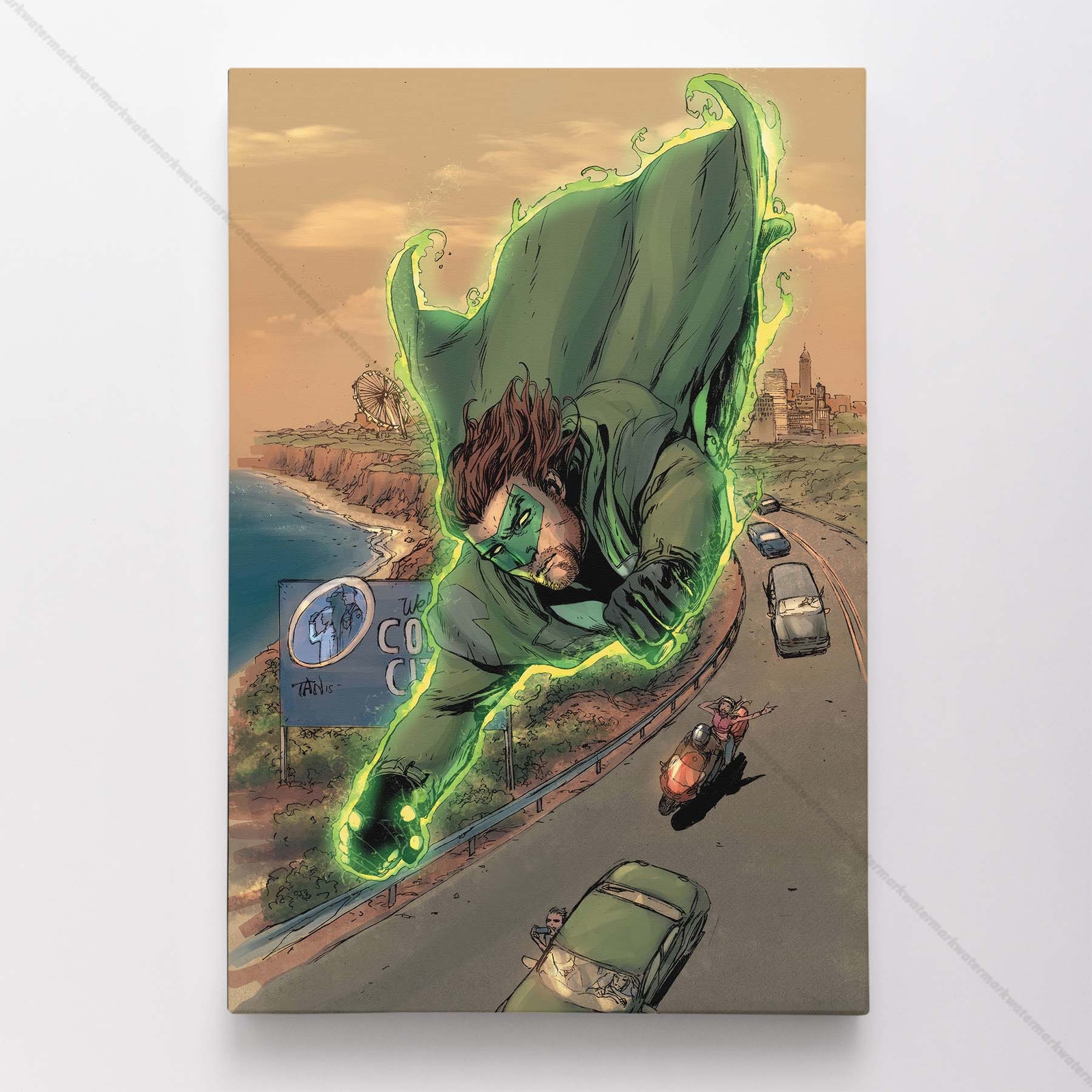 Green Latern Poster Canvas DC Comic Book Cover Art Print #6621