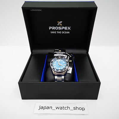Pre-owned Seiko Prospex Sbdc167 Blue Save The Ocean Model Men's Watch In Box