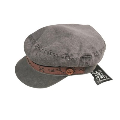 NWT BILLY BONES CLUB Biker’s Hat Cap Gray Size SMALL