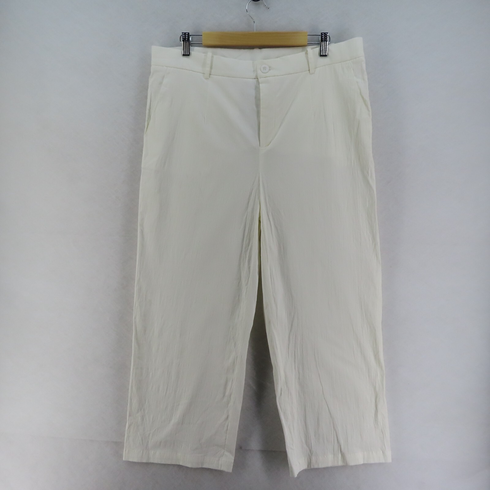 PRIVILEGE Women's Size 18 White Cropped Dress Pants Zip Fly