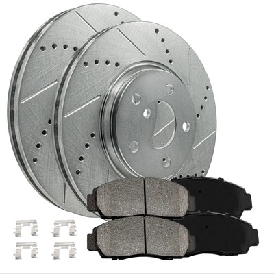Front Brake Kit Rotors + Ceramic Pads for Ford Explorer Sport Trac 2007-2010