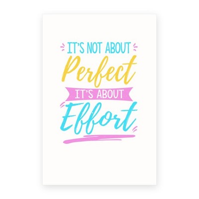 DistinctInk Greeting Card - Not About Perfect About Effort